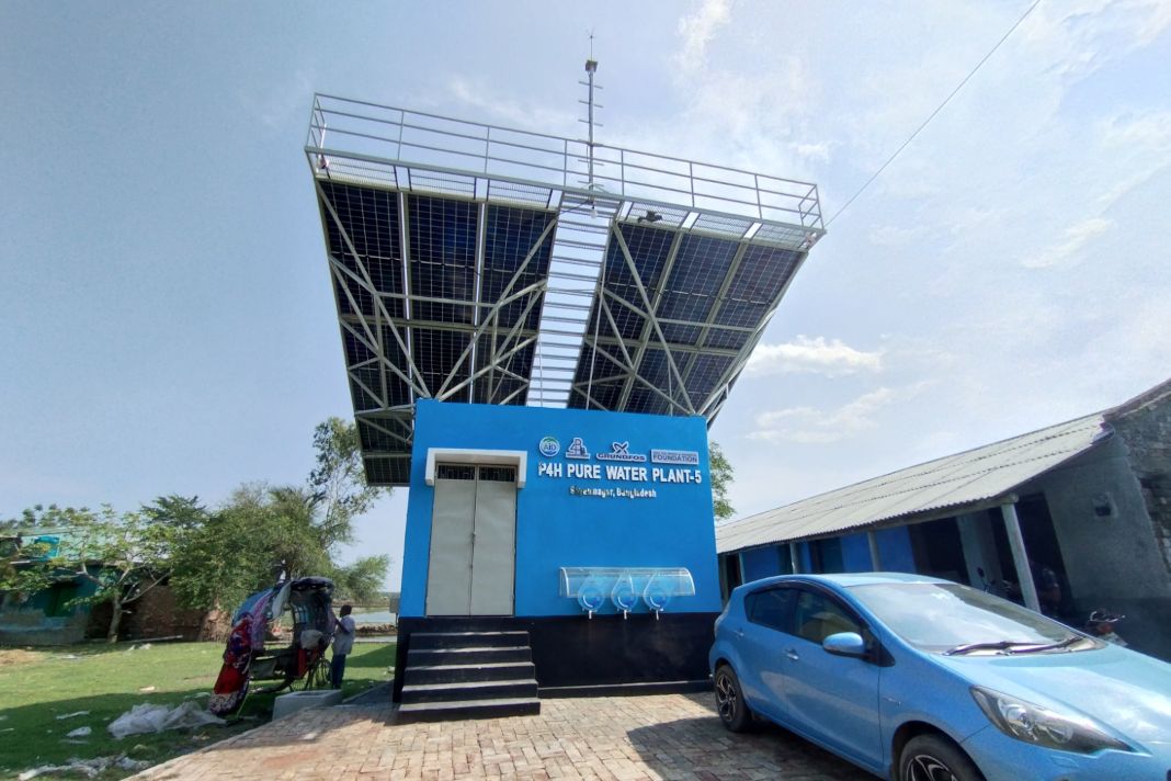 A solar water desalination plant